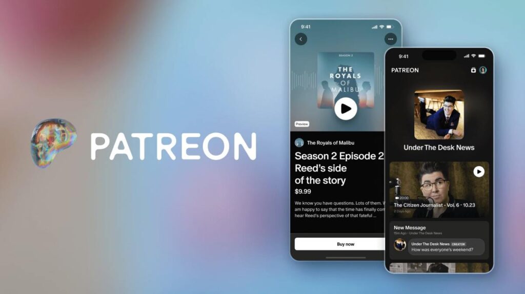 Patreon launches new features, a redesigned app and a new look