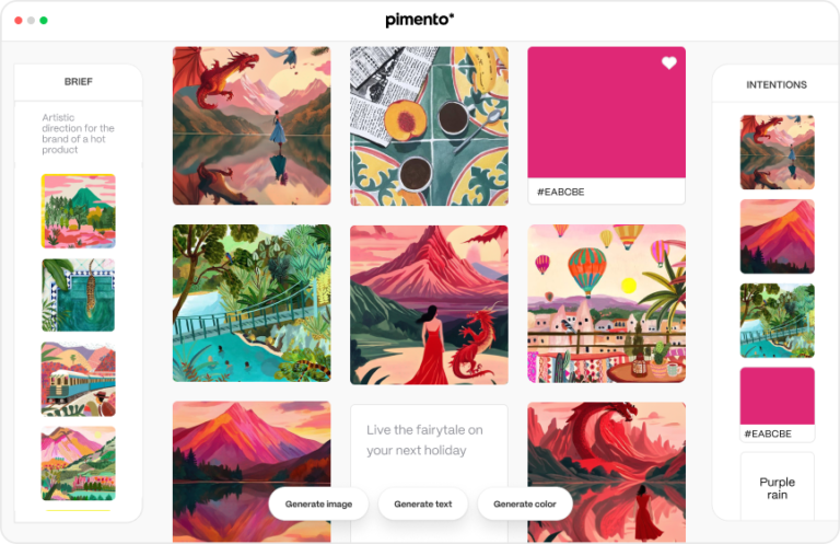 Pimento turns creative briefs into visual mood boards using generative AI | TechCrunch