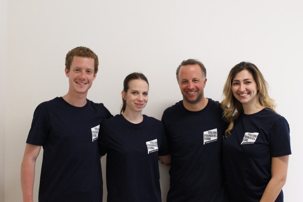 Italian Founders Fund team: Ascanio Orombelli, Monica Conti, Lorenzo Franzi and Alessandra Santi